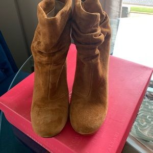 Kristin Cavallari suede booties